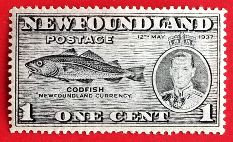 Canada Newfoundland #233 Long Coronation Issue - Codfish MH
