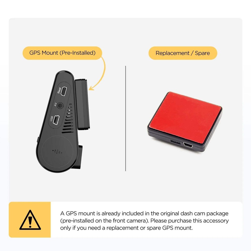Viofo A129 Series Replacement Dash Cam GPS Windscreen Module Mount & Sticky Pad