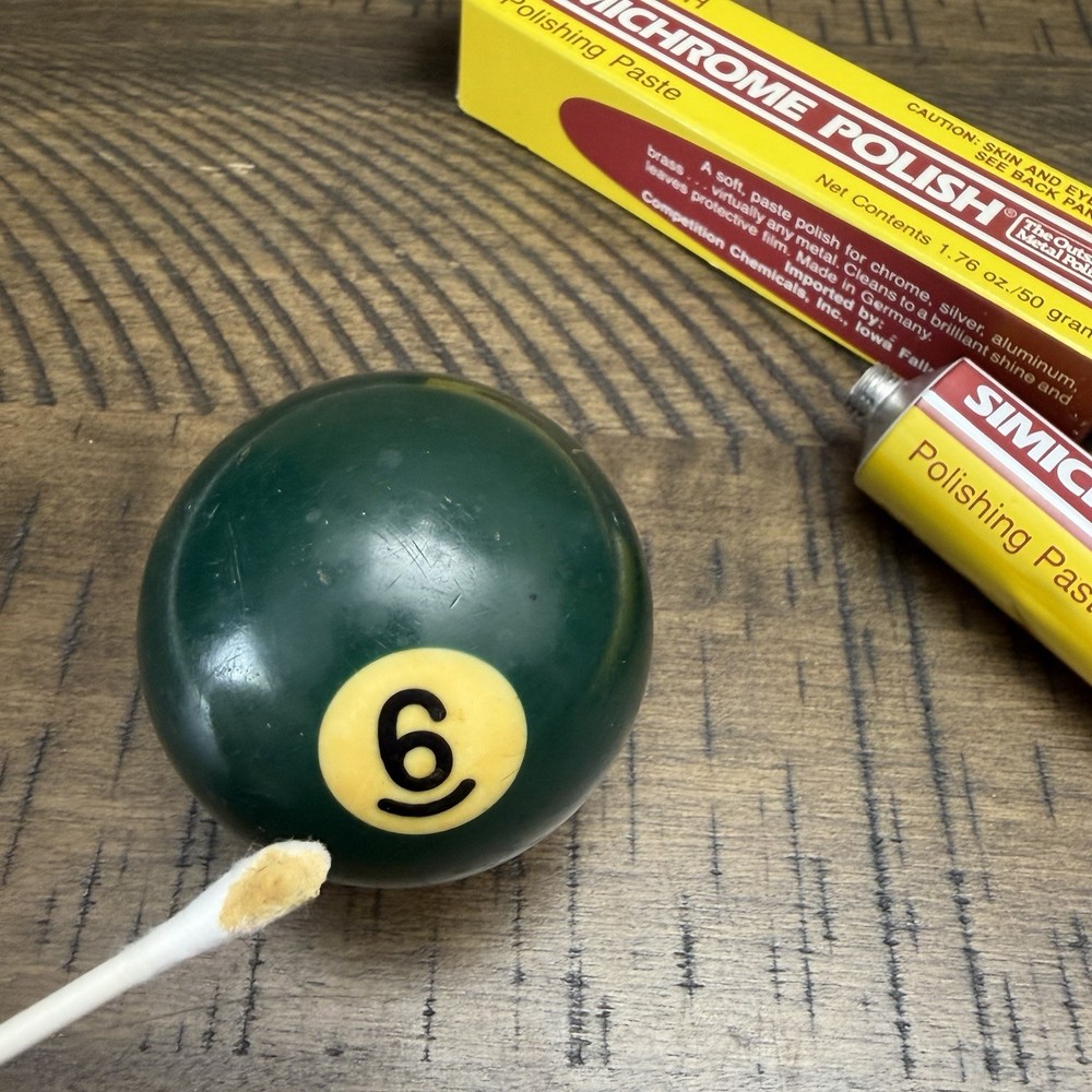 Vintage Pool Billiard Ball #6 Solid Bakelite Tested 2 1/4" Standard Replacement