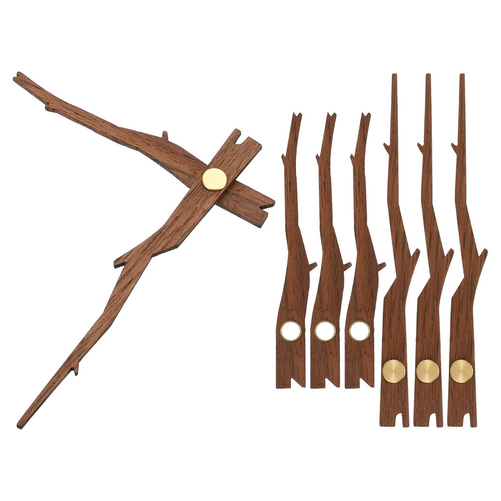 Clock Hands Kit, 4 Set Wooden Clock Hand Parts for 10 Inch Clock, G2