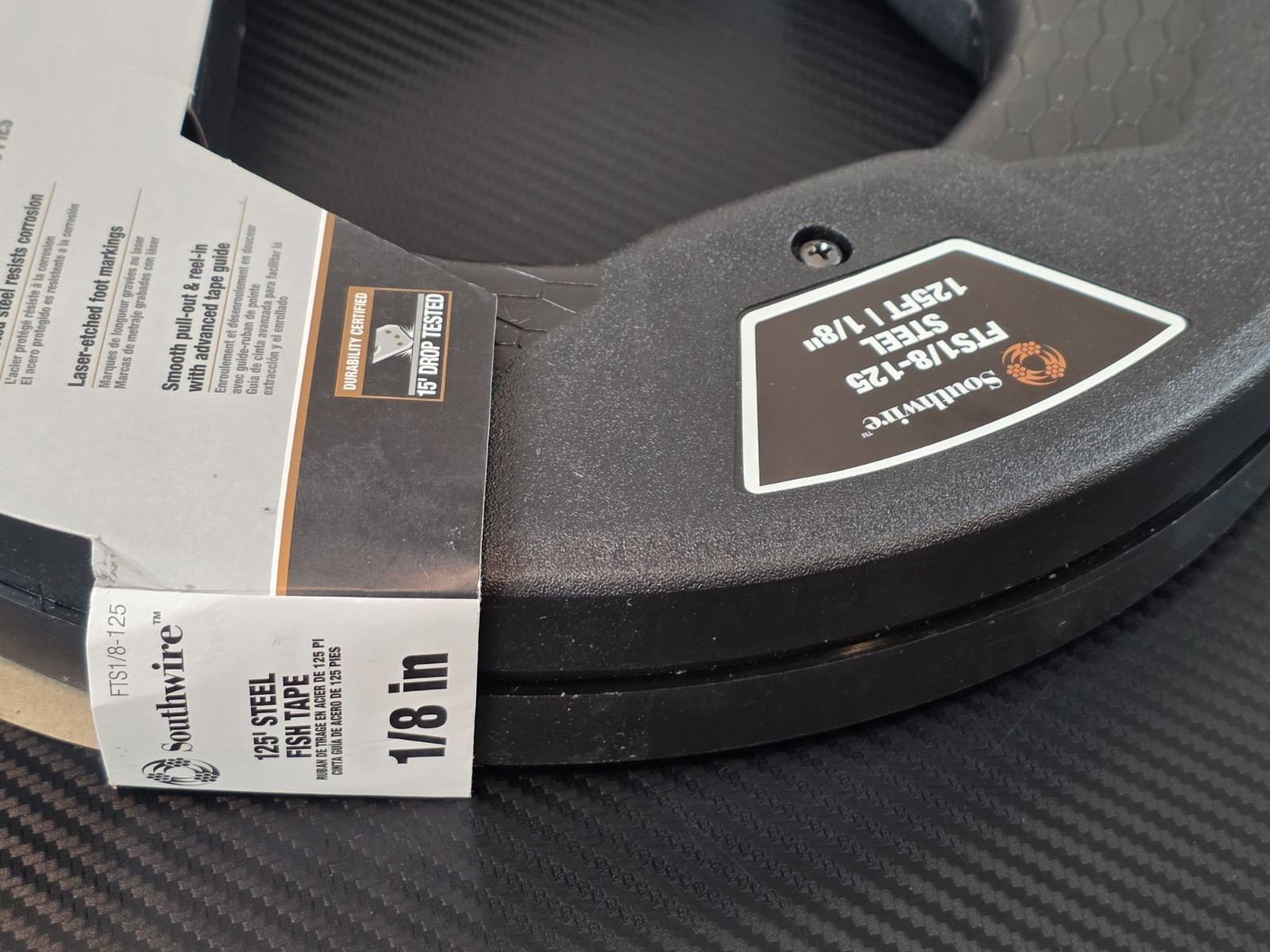 Southwire Fish Tape 1/8-inch Wide x 125-ft Flat Steel, Model # FTS1/8-125