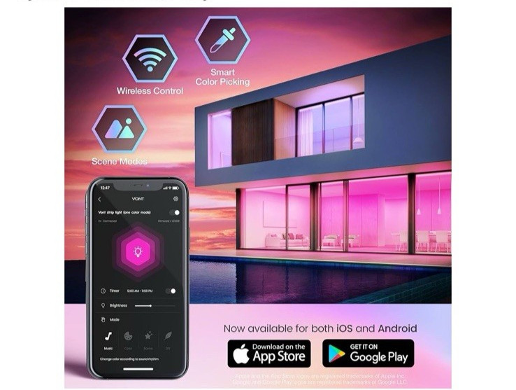 New VONT Smart Light Strip Pro 16.4 ft