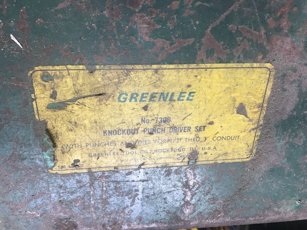 Greenlee Knockout Punch Driver Set No 7306