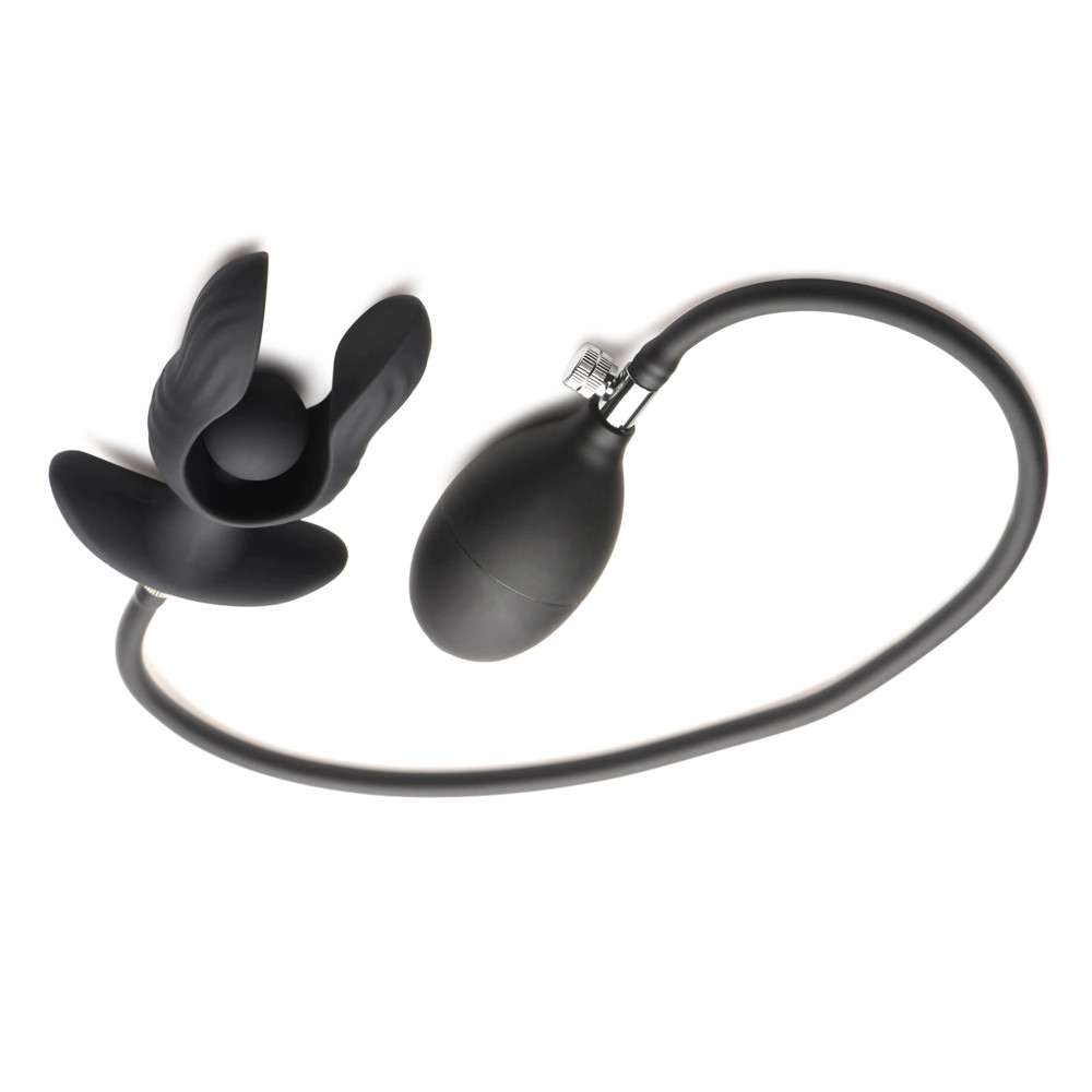Silicone Inflatable Vibrating Butt Plug Rechargeable Anal Play Remote Control