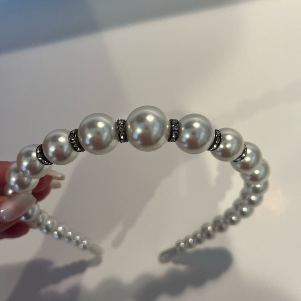 Pearl Headband with Crystals