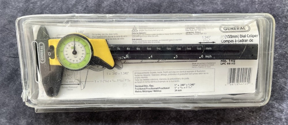 Caliper Measuring Tool 6” General Brand