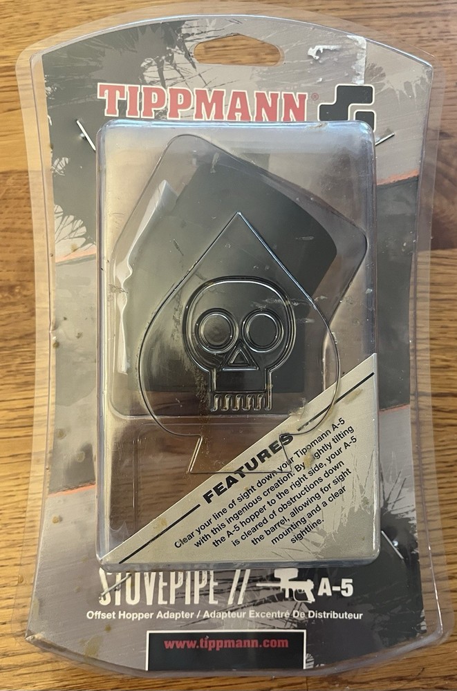 New Tippmann “Stovepipe” Offset Hopper Adapter for an A-5