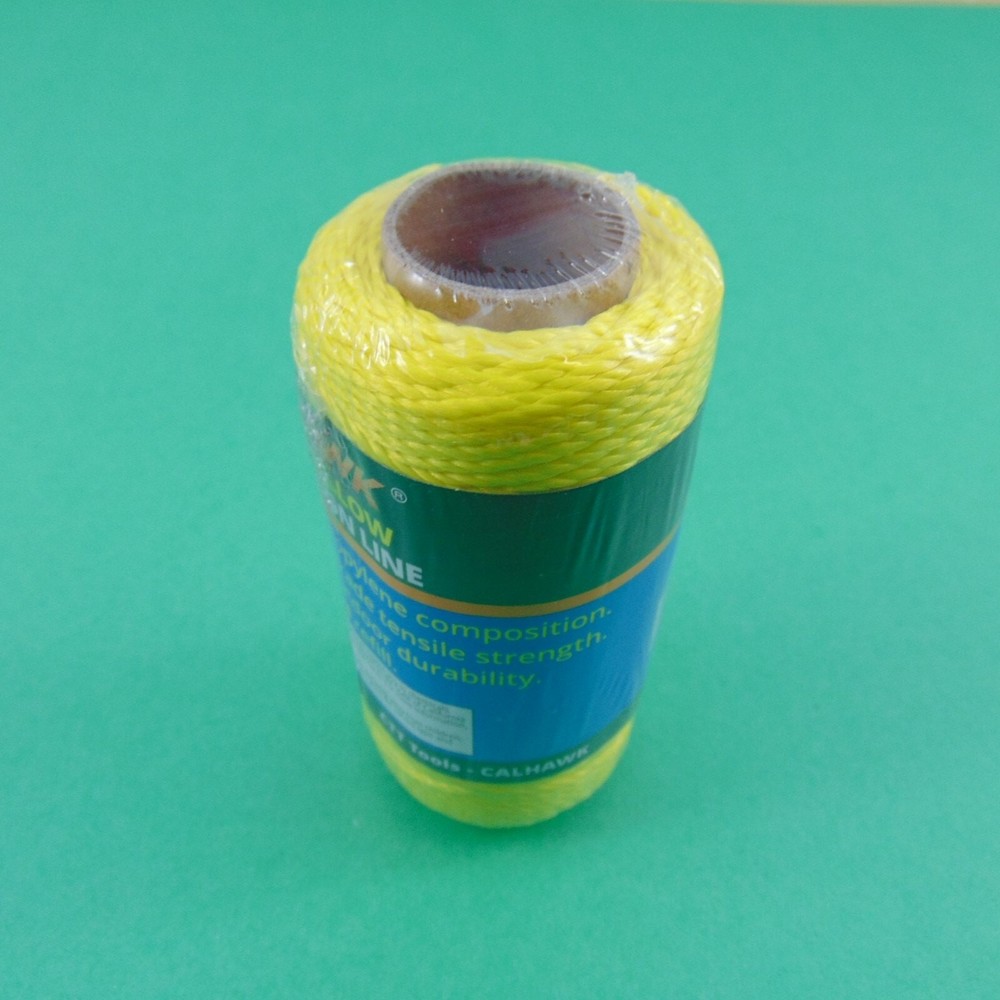 Yellow String Twisted Mason Line Polypropylene Boundary Marker Crafts #18 x 250'