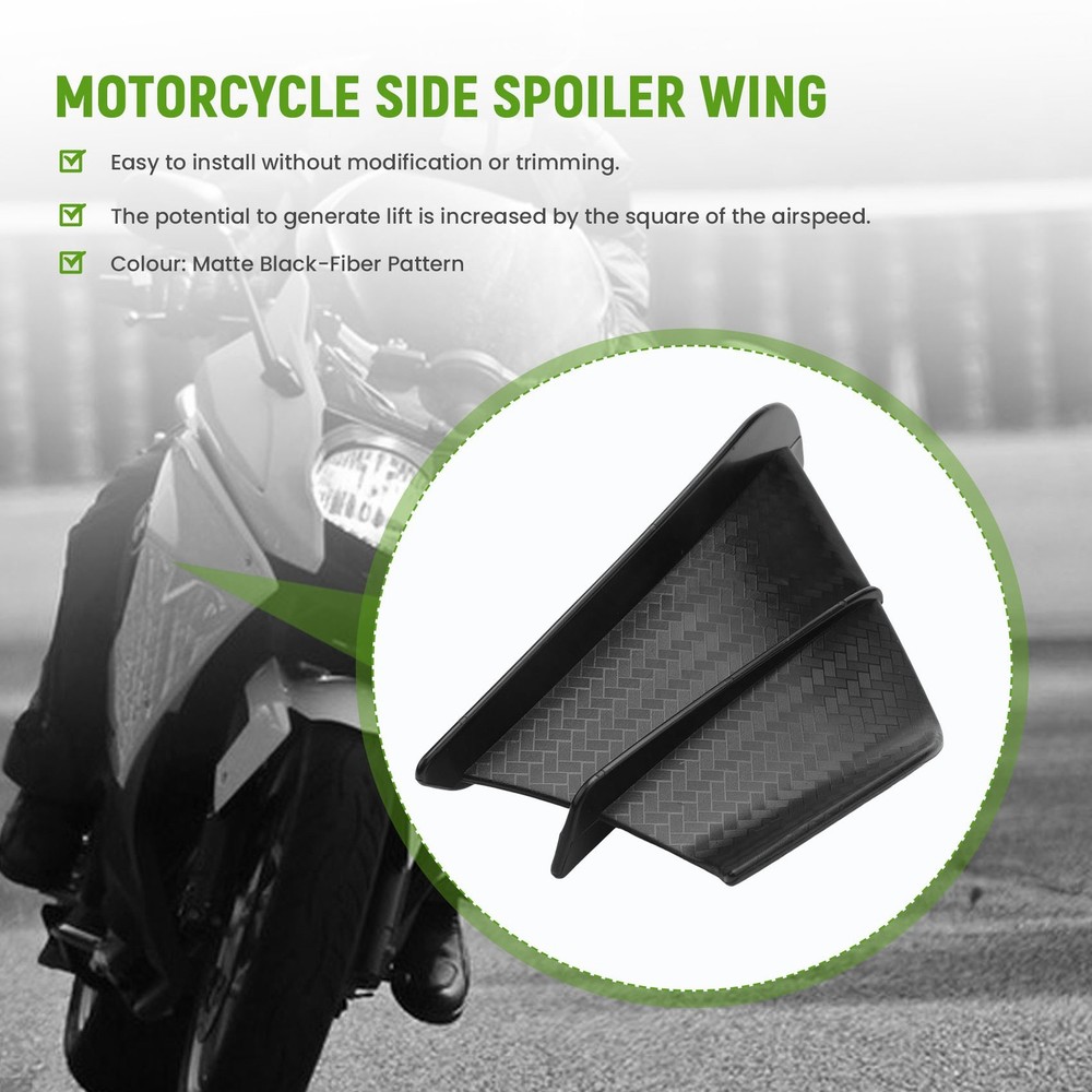 Motorcycle Winglet Aerodynamic Kit Spoiler Motorcycle Wind Fixing 7849
