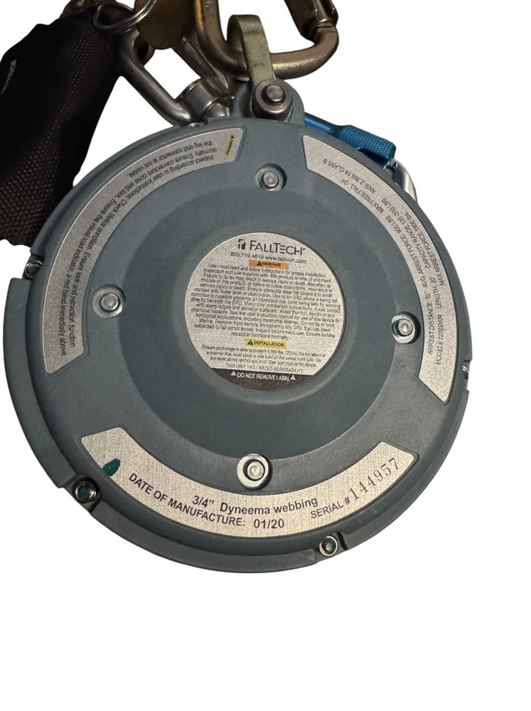 FALLTECH 7276BWR Self-Retracting Lifeline (20 ft) Pre-owned/Excellent Condition