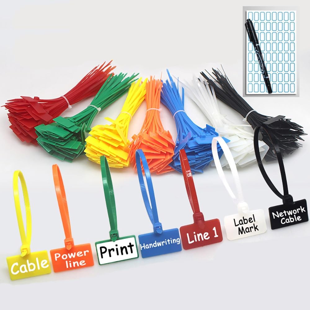 250pcs 6 inch Wire Zip Ties Self-locking Plastic Nylon Cable Ties Multicolor ...