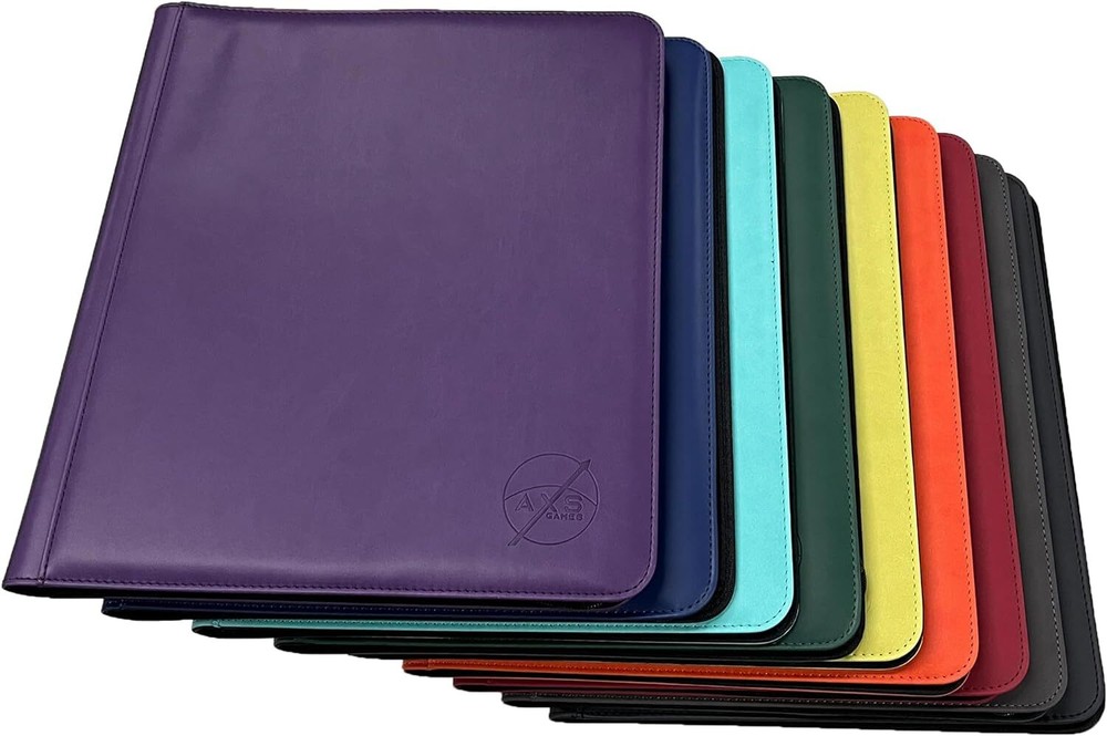 AXS Games Toploader Binder, Holds 252 Toploaders 9-Pocket Top Loader Storage