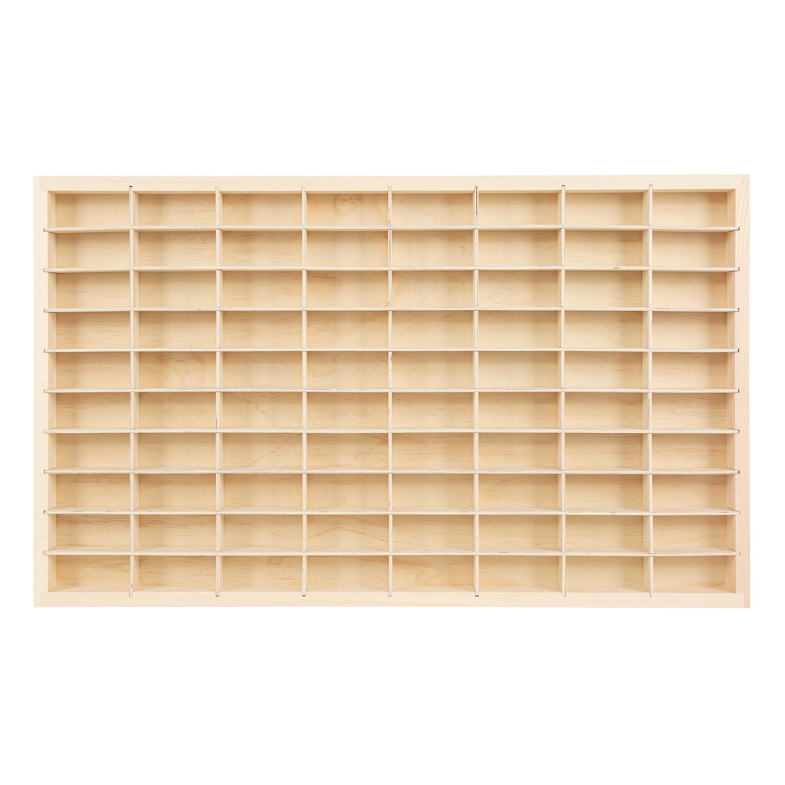 80 Grids for Hot Wheels 1:64 Diecast Car Matchbox Wood Display Shelf Storage