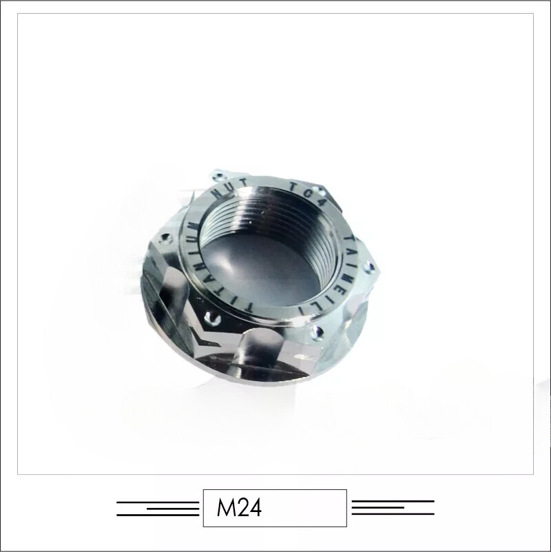 Titanium Rear Wheel Axle Nut for BMW S1000RR Motorcycle Tuning M24 x 1.5 Thread