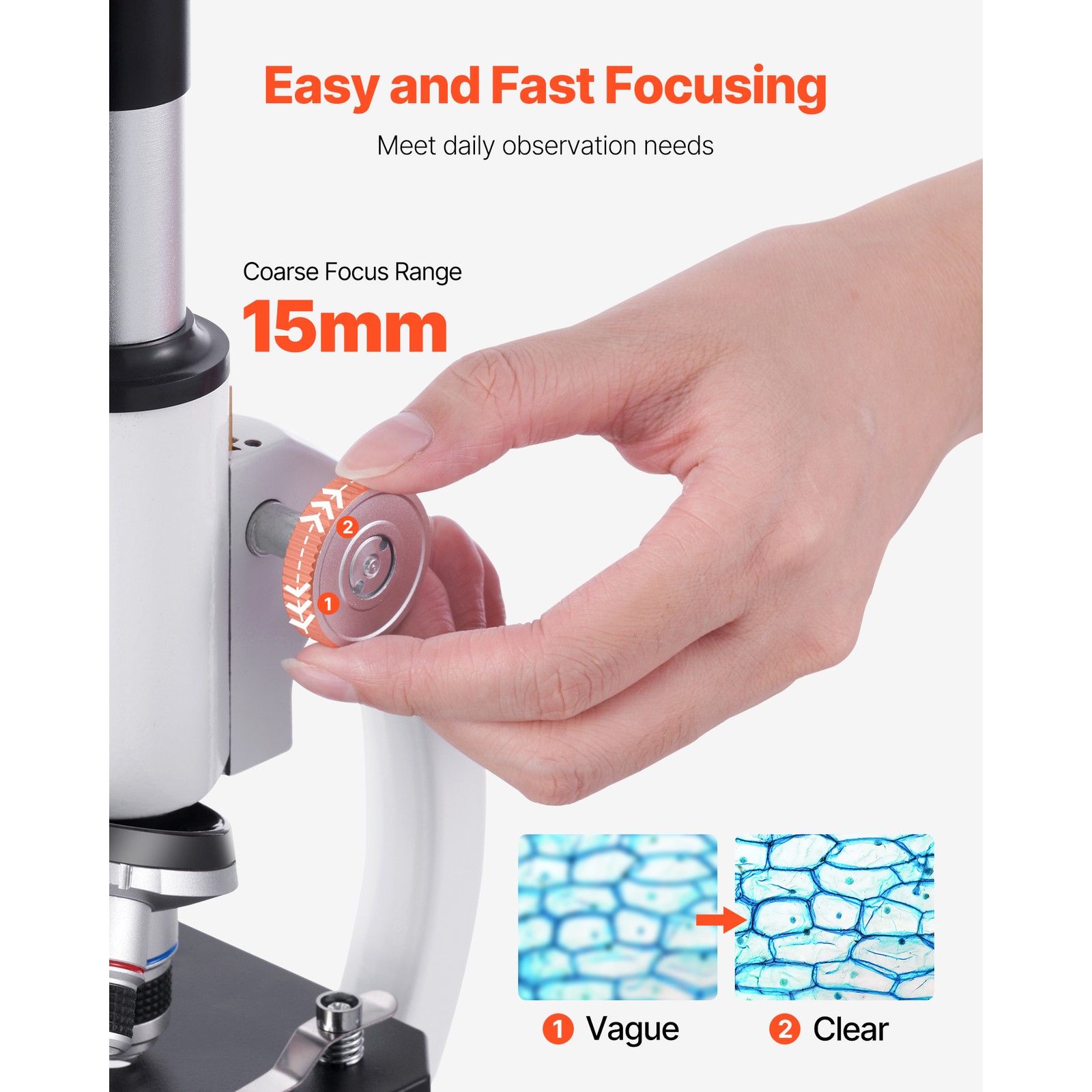 Uimoso Professional Monocular Microscope Kit with 40-2000X Magnification