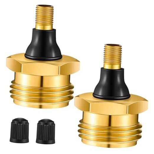 2 Pack Brass RV Blow Out Plug, Heavy Duty Winterization Tool Compatible with