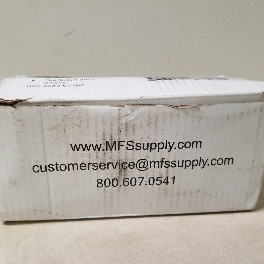 MFS Supply 67767 Polished Brass Entry Lock, Adjustable Back-Set Latch