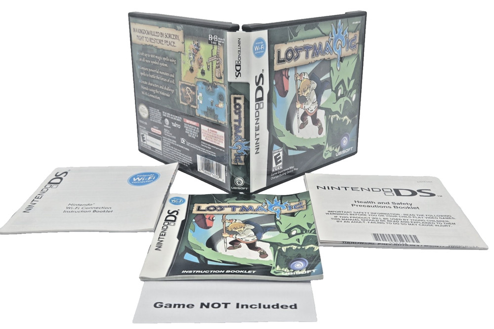 Nintendo DS LostMagic Case, Manual, Inserts ONLY 2006 No Game