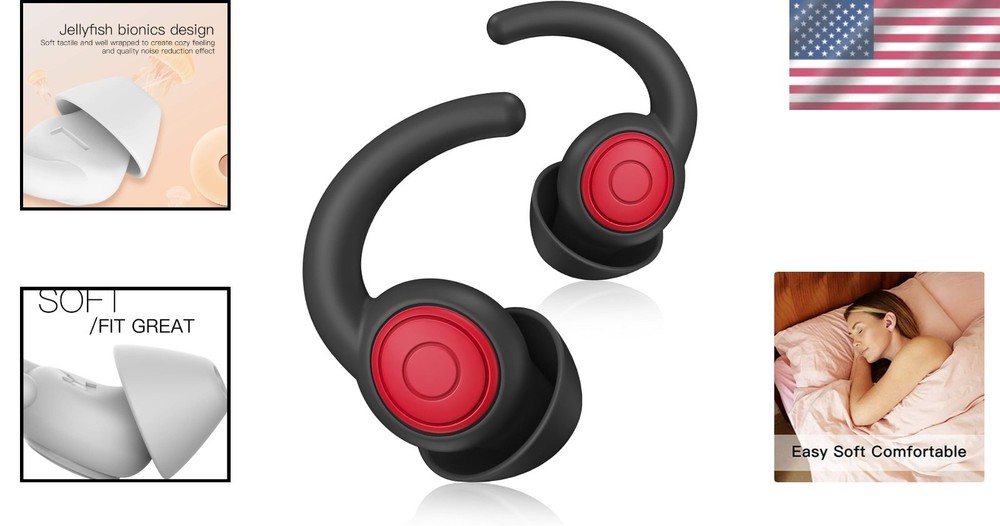 Silicone Earplugs for Swimming, Focus - 33dB Noise Reduction