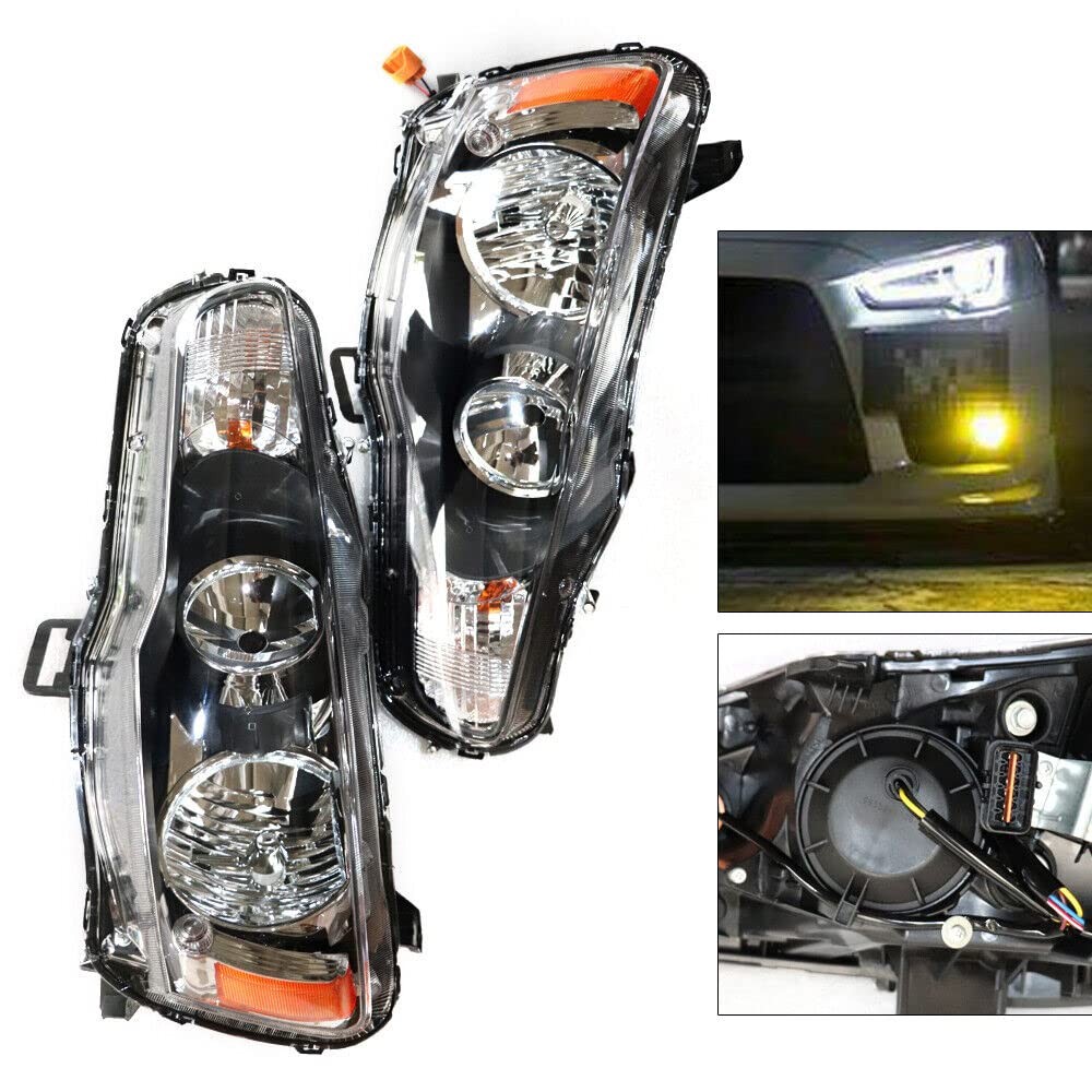 Headlights Halogen Replacement Fits 2008-2017 Lancer EVO Left Side