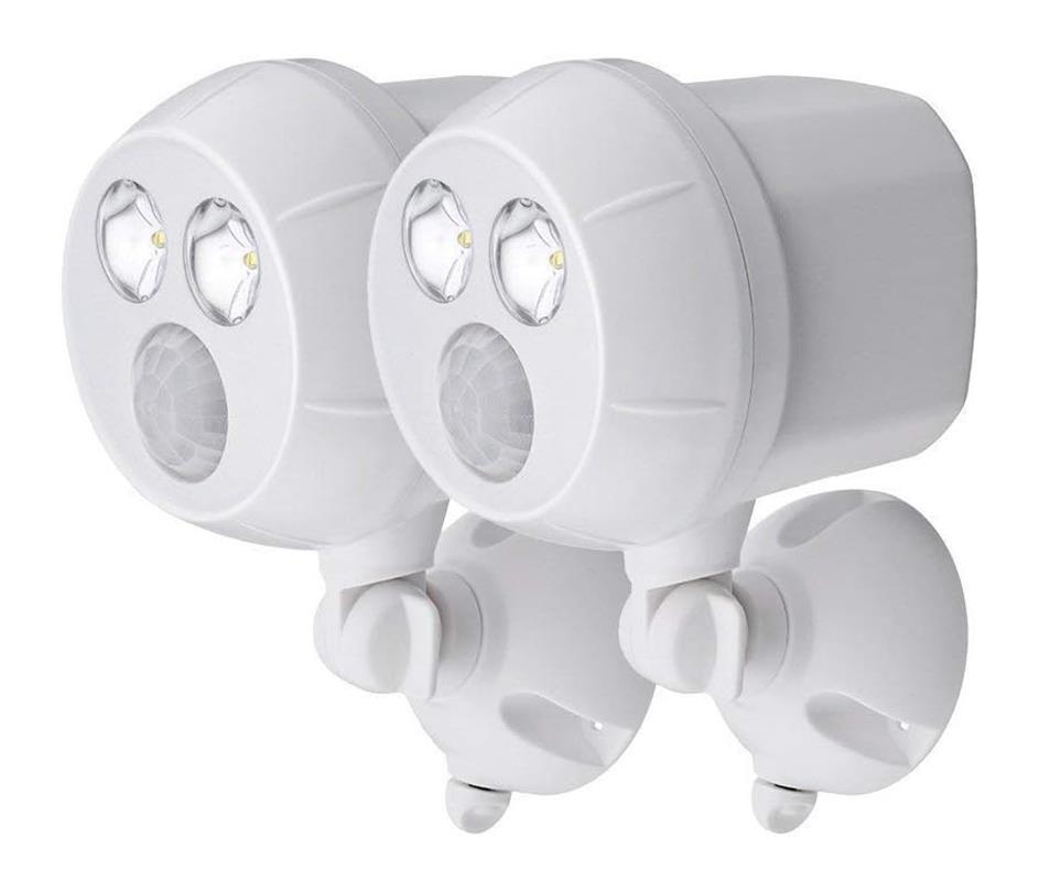 New Mr. Beams NetBright Motion Activated Spotlights 2-PK MBN391, White