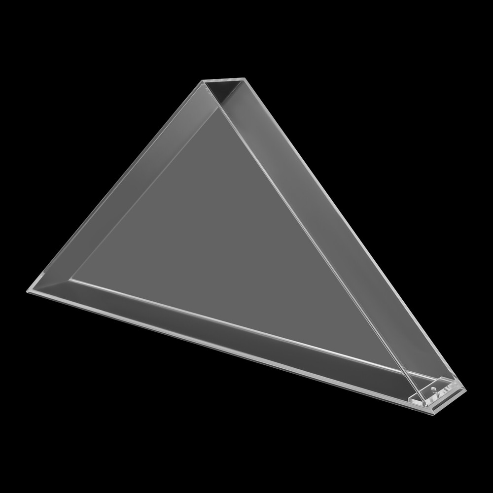 Flag Display Case Clear Acrylic Flag Box Triangle Holder for Table Wall Mounted