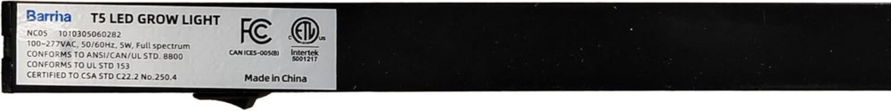 Energy-Efficient 1ft LED Grow Light Strips with Magnetic Installation - 4 Pack