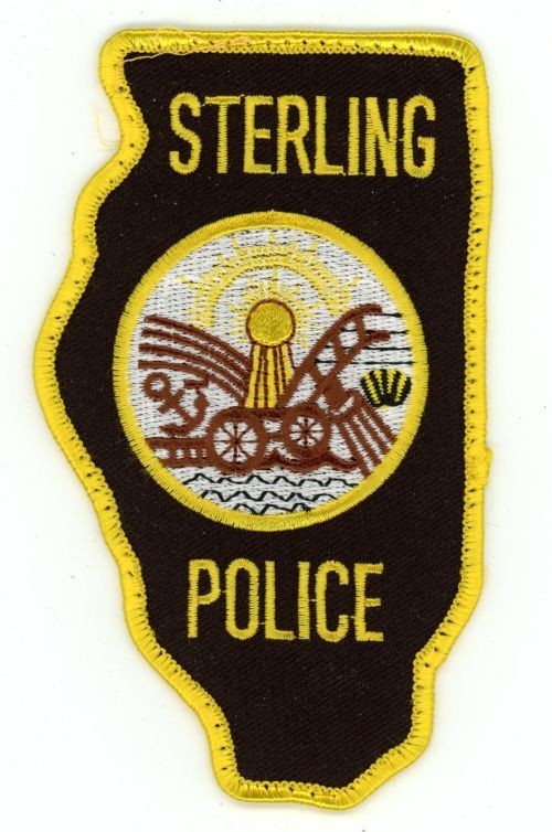 ILLINOIS IL STERLING POLICE NICE SHOULDER PATCH SHERIFF