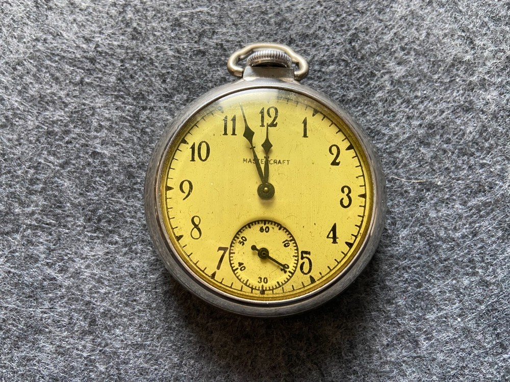 Mastercraft Mechanical Wind Up Pocket Watch - Problem