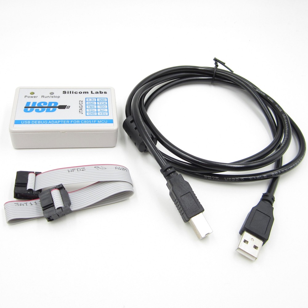 NEW C8051F MCU Emulator USB Debug Adapter U-EC6 JTAG/C2 Mode with Cable