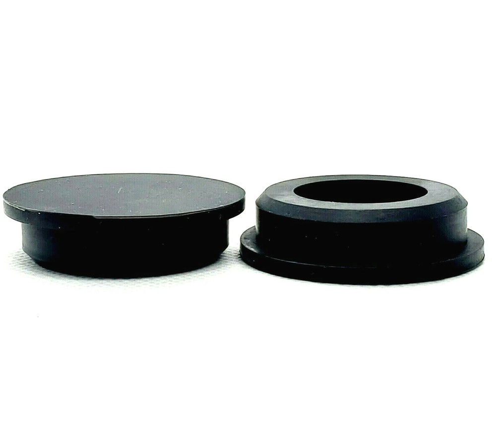 1" Hole Plugs Black Silicon Rubber Push In Compression Stem Solid Cover Seals