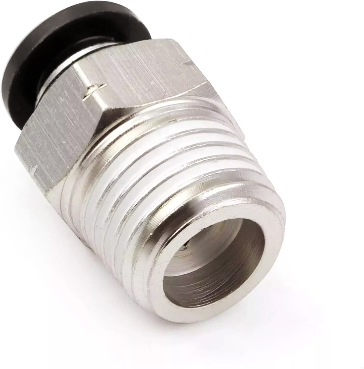 Push to Connect Hose Fitting Straight 3/8" Tube OD to 3/8" NPT Male Thread 10Pcs