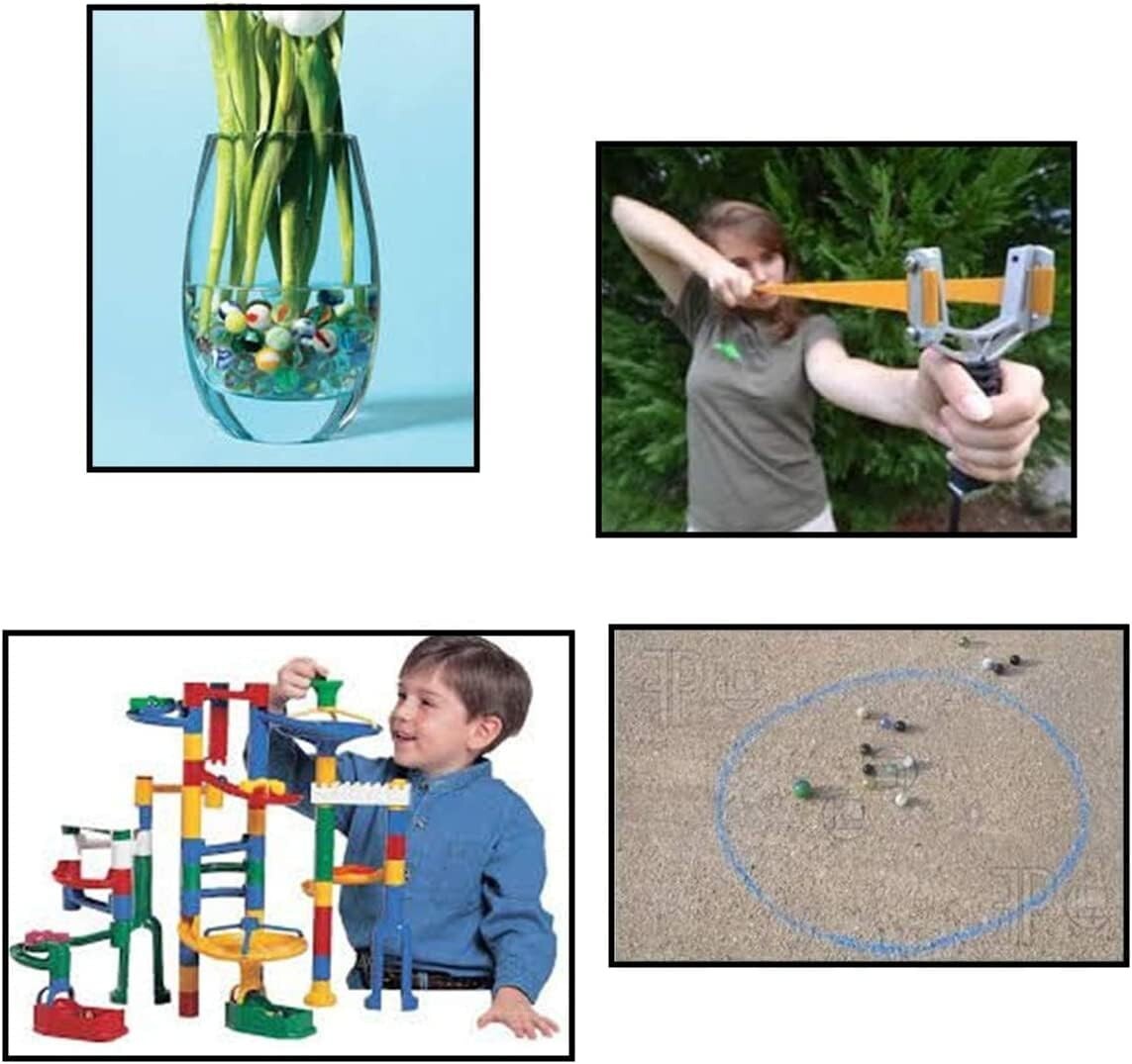 Lot of 1000 Glass Marbles 12lb Glass 5/8" 16mm Bulk Wholesale Toy SlingShot Ammo