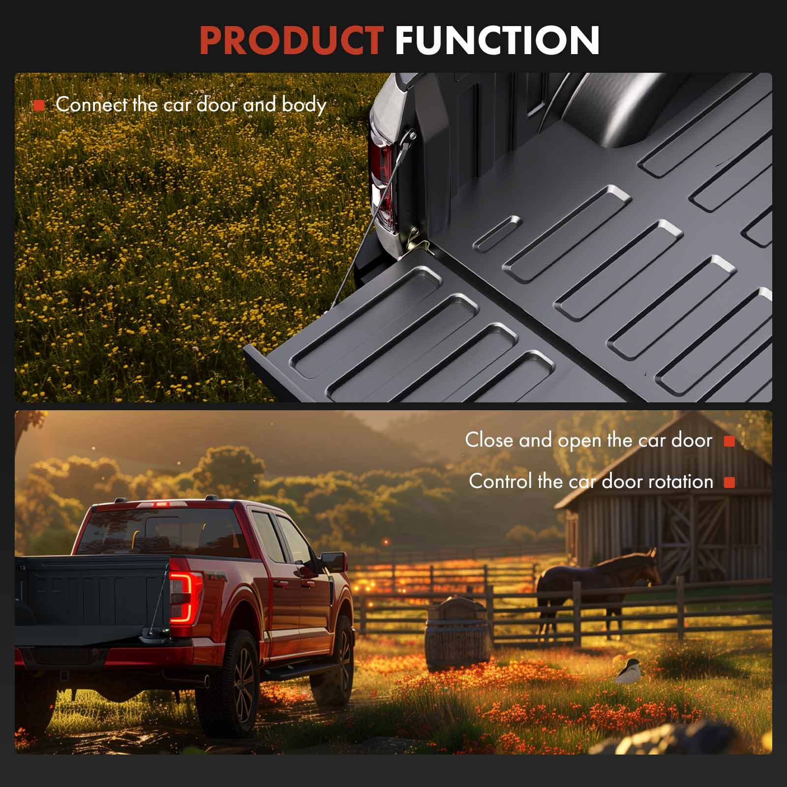 2x Left & Right Tailgate Hinge Roller for Ford F-150 04-14 F-250/350 Super Duty