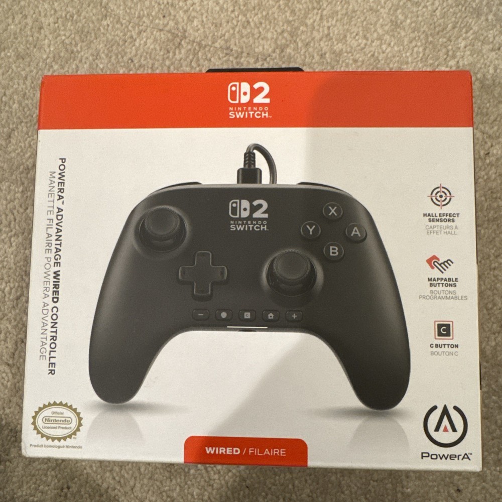 PowerA - Advantage Wired Controller for Nintendo Switch 2 - Black