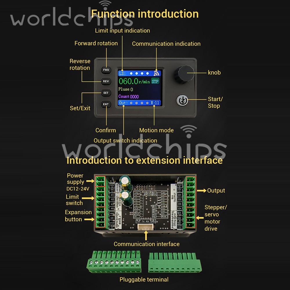 SMC05 Stepper Servo Motor Pulse Controller with Forward/Reverse Speed Control