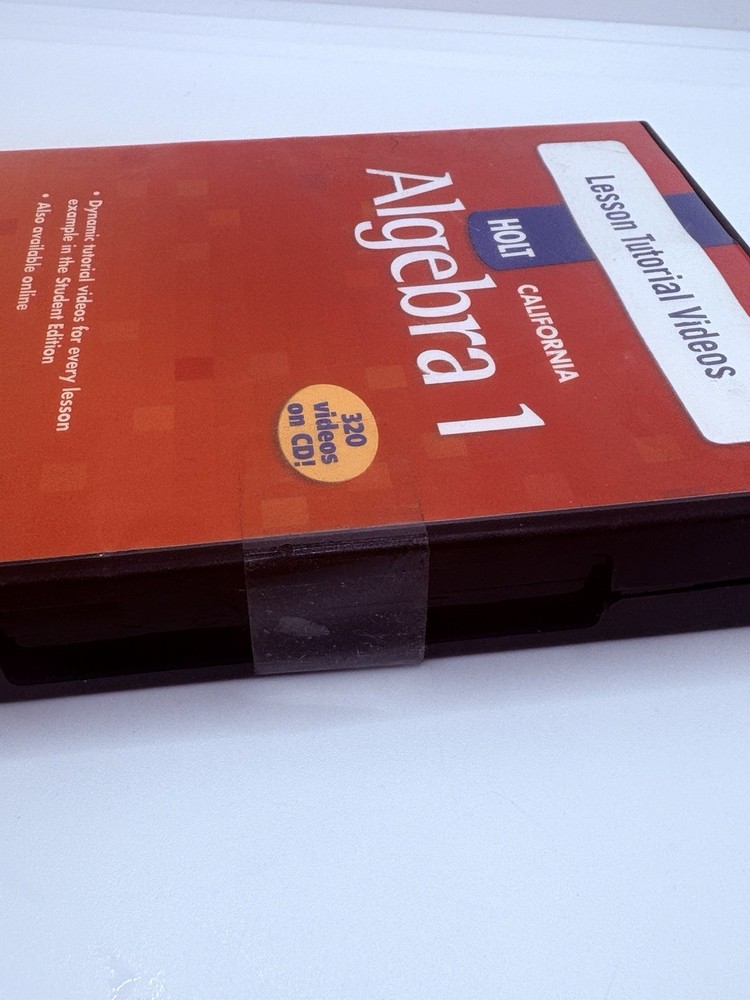 Algebra 1, Grade 8 Lesson Tutorial Video Cd-rom: Holt Algebra 1 C