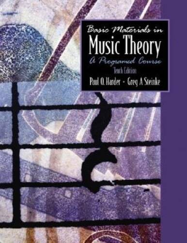 Basic Materials in Music Theory: A Programmed Course, 10th Edition (Boo - GOOD