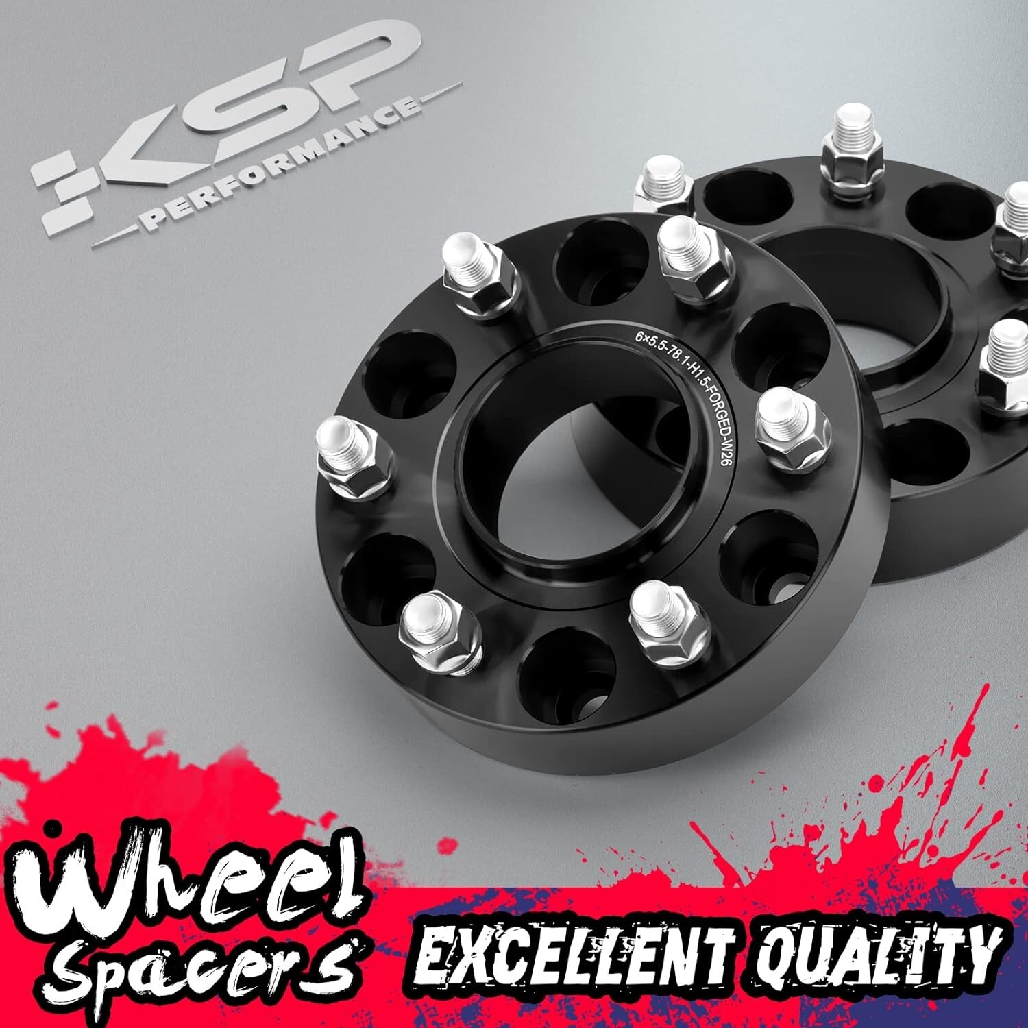 KSP 4Pcs 1.5" 6X5.5 Wheel Spacers for 1999-2024 Chevy Silverado GMC Sierra 1500