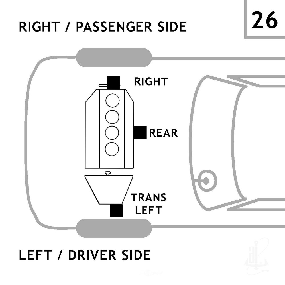 Manual Transmission Mount-Trans Mount Anchor 9534