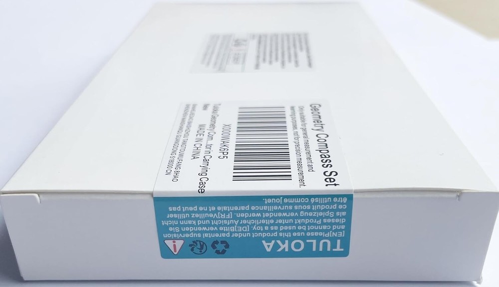 10-Piece Drafting Geometry Set with Compasses & Protractor for Student Success