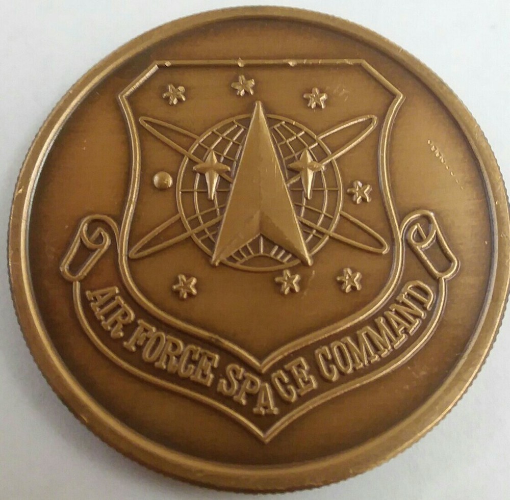 AUTHENTIC USAF SPACE COMMAND CHALLENGE COIN