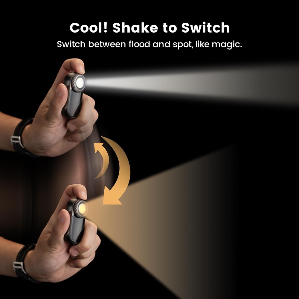 LOOPDOT EDC Flashlight – Rechargeable Small and Powerful LED Flashlight with RGB