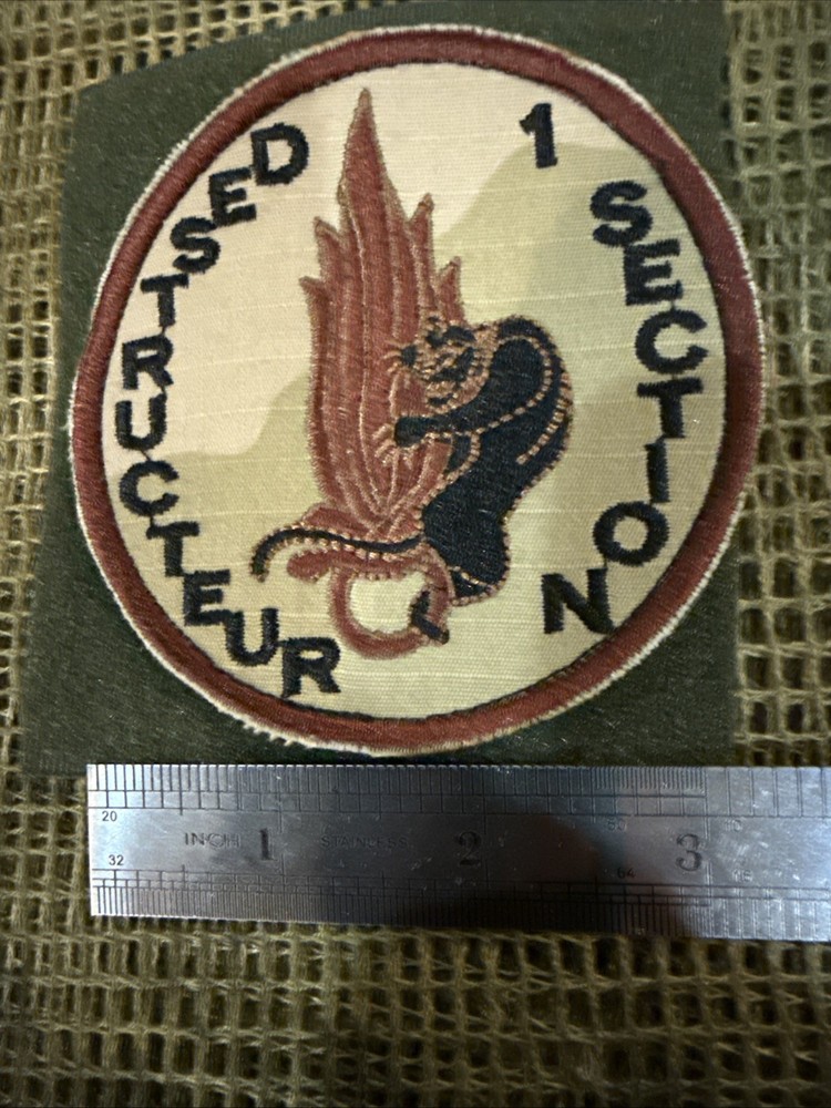 French Foreign Legion 2 Rep Section 1 Destructeurs Demolition Commando Patch
