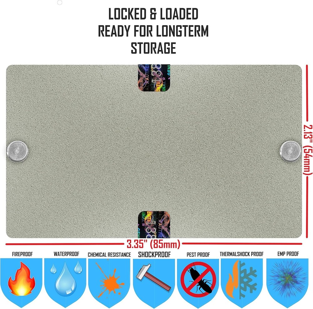 Titanium Armor Crypto Seed Storage Wallet