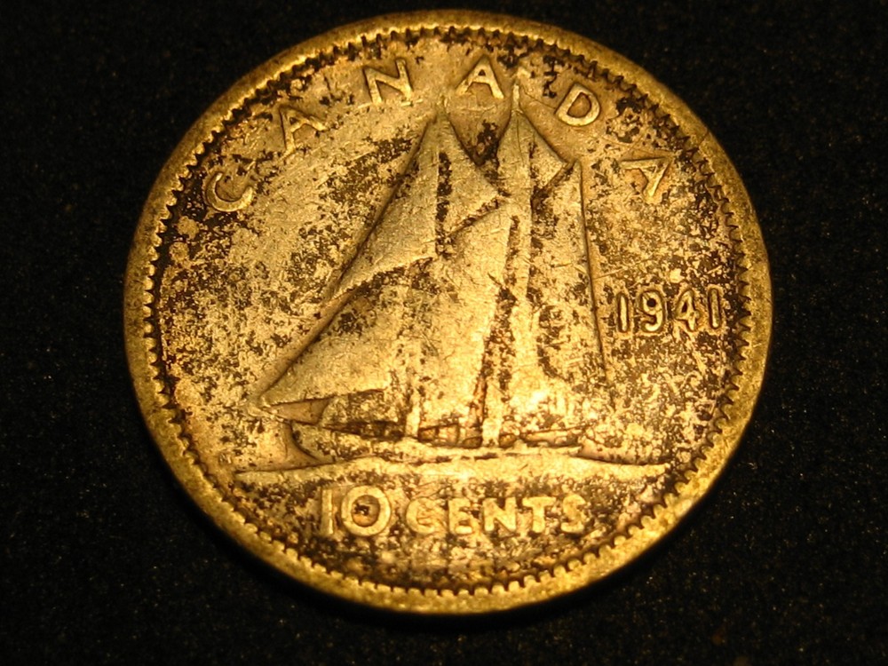 1941 Canadian Dime