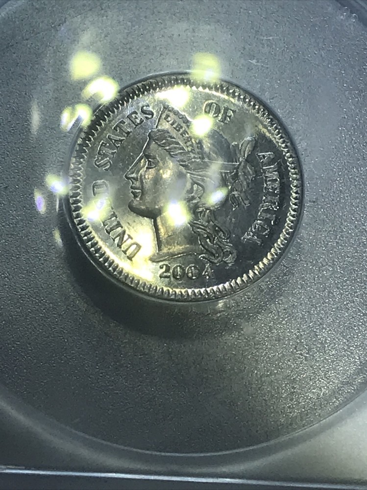 🔥‼️MS64‼️🔥2004 GNA 🔥40th Anniversary 3 Cent Token🔥 ”Mini Mint”Gallery Mint