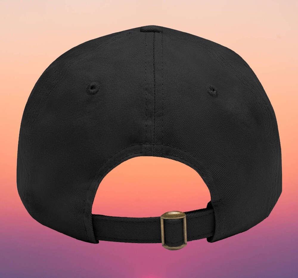 Walther Arms Firearms Black Dad Hat with Leather Patch - Adjustable Size
