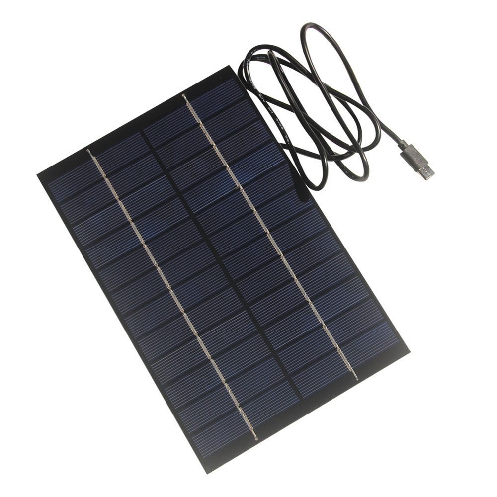 4 2W Solar Panel with Type C for 12V For Outdoor Security Camera Charging