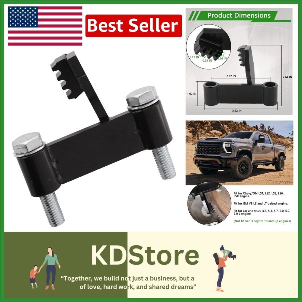 Heavy-Duty Chevy LS Engine Flex Plate Locking Tool Kit
